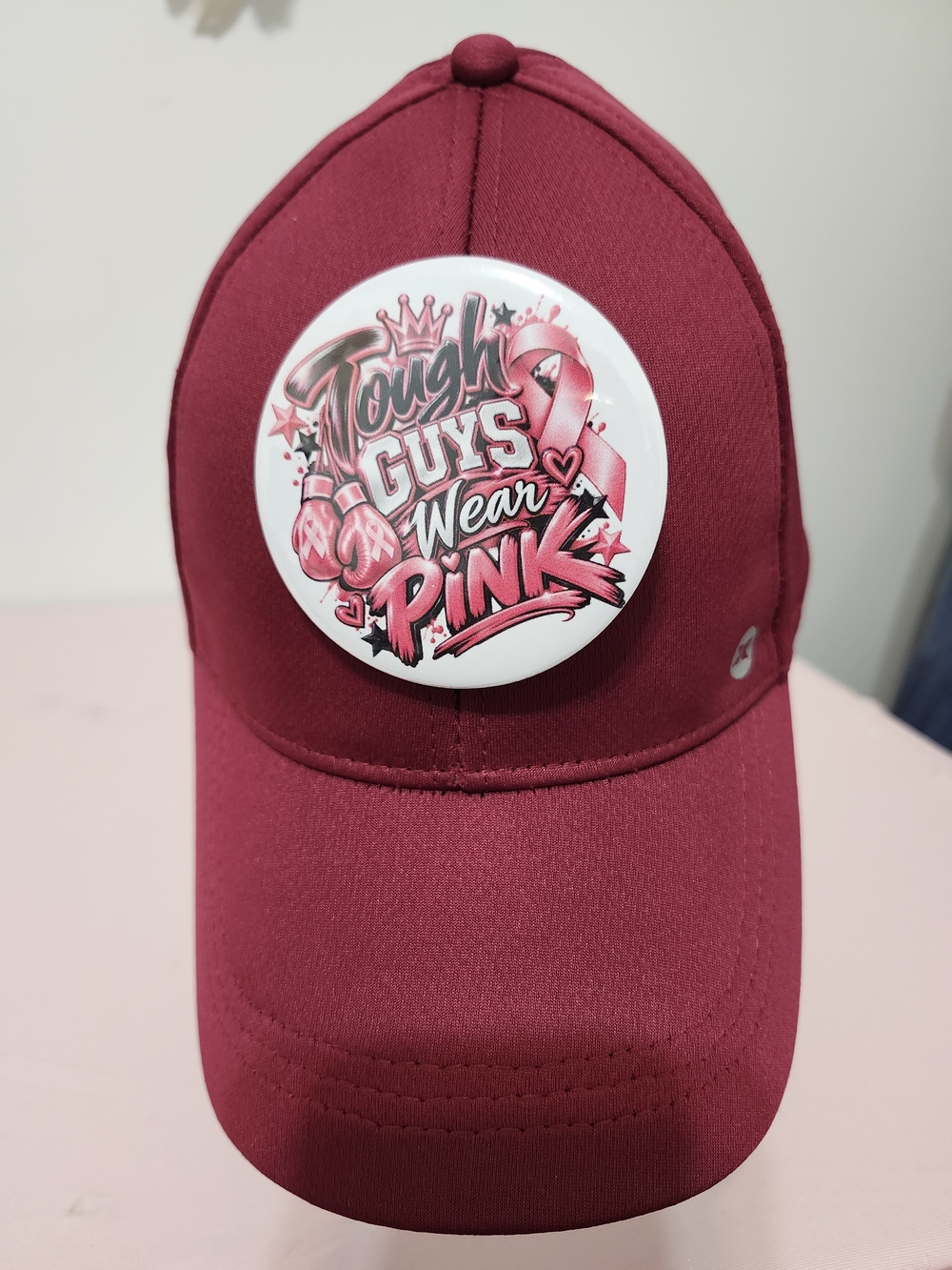 Tough Guys Breast Cancer Awareness Button